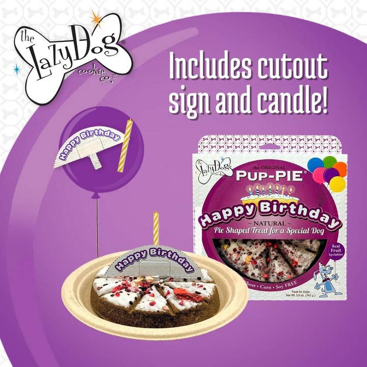 The Lazy Dog Cookie Co., Inc. - Vente Friandises – chien - The Original PUP-Pie® Joyeux anniversaire pour un chien spécial6