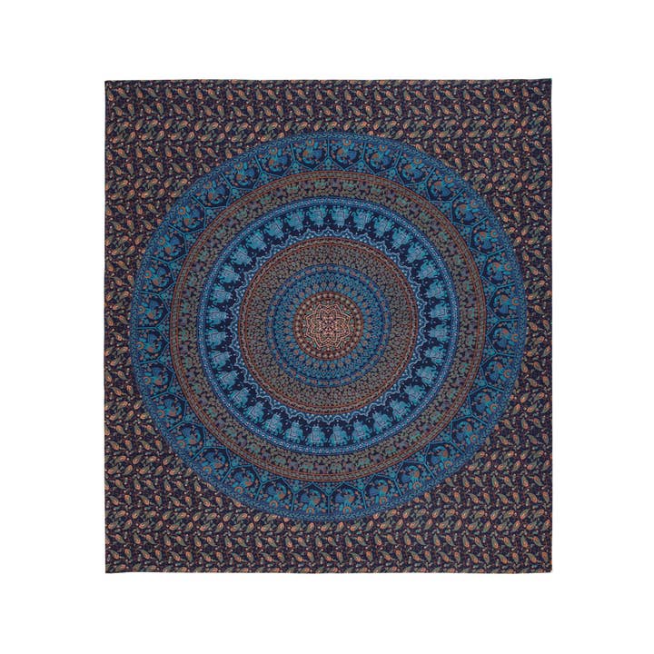 Namaste - Venta al por mayor Mantas de sofá - Manta de algodón, colcha, tapicería para colgar en la pared, estilo Jaipur