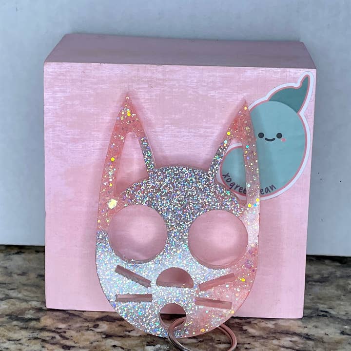xogreenbean - Wholesale Keychain - Women's - Self Defense Kitty Keychains0