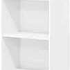 White Open Luder Tier Wood Shelf 30.5x24x132cm for wholesale by DEENZ