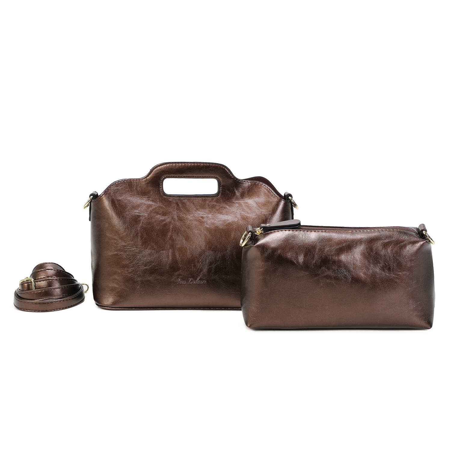 INES DELAURE – wholesale Top handle bag – women's – “Two in one” handbag33