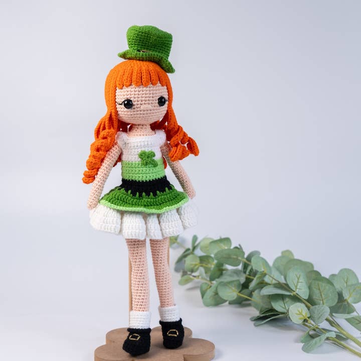 Fiadh the Irish Dancer for wholesale by THE CROCHET DOLLS LIMITED