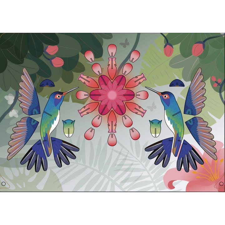 Formes Berlin GbR - Wholesale DIY Craft Kit - Hummingbird mobile 3D deco craft sheet1
