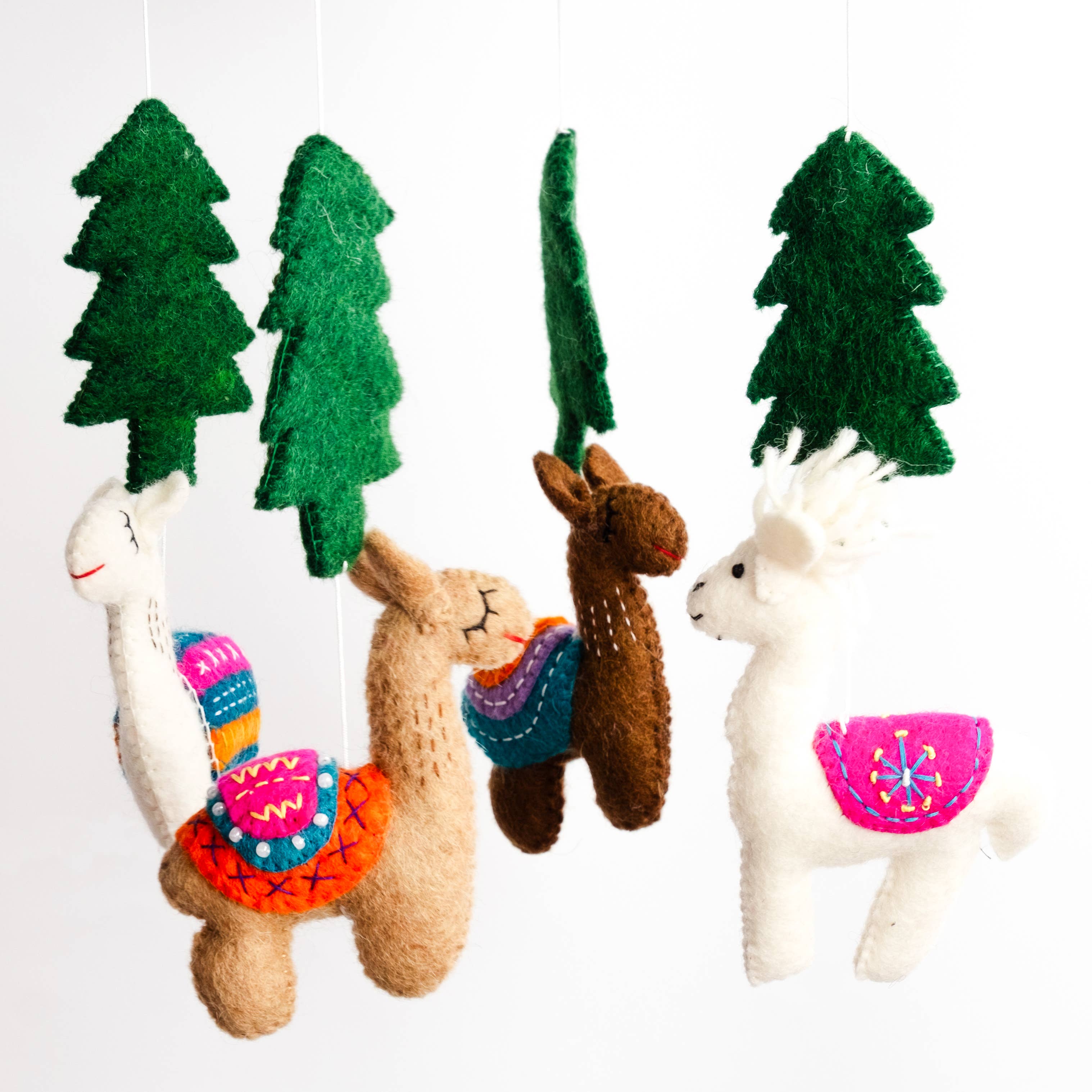 The Winding Road - Wholesale Baby Mobile - Baby Mobile - Llama - Nursery Decor3