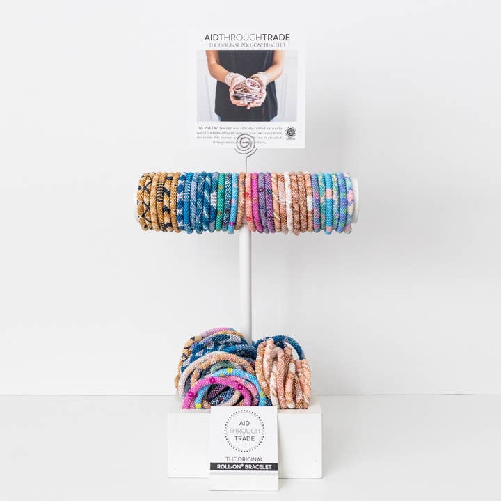 Aid Through Trade - Wholesale Jewelry Stand & Display - ROLL-ON® BRACELET DISPLAY STAND