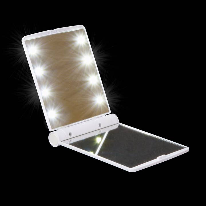 La Luna Bella - Toys - Wholesale Light-Up Toy - Kids & Baby - 4.25" LIGHT-UP COSMETIC COMPACT MIRROR LLB Light-up Toys4