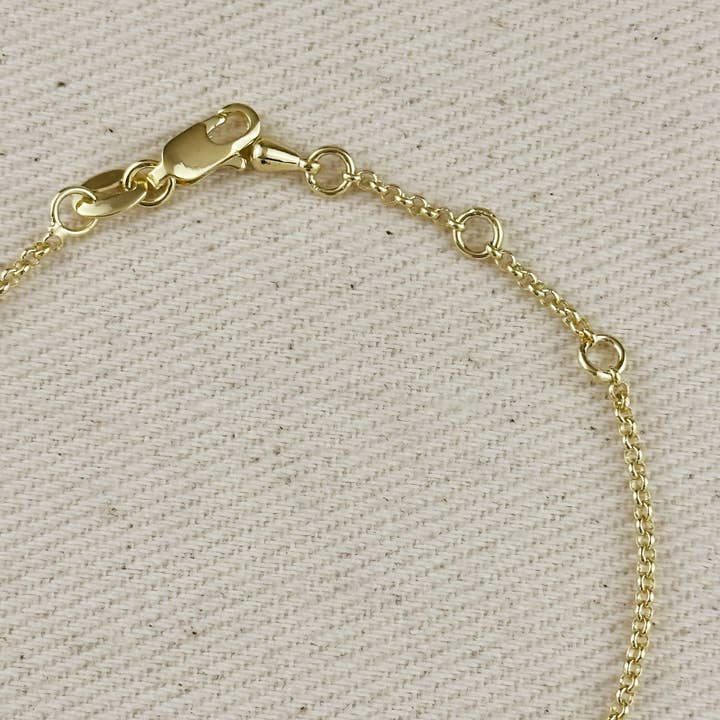 GoldFi - Wholesale Charm/dangle bracelet - 18k Gold Filled Pointed Rectangle Plate Bracelet4