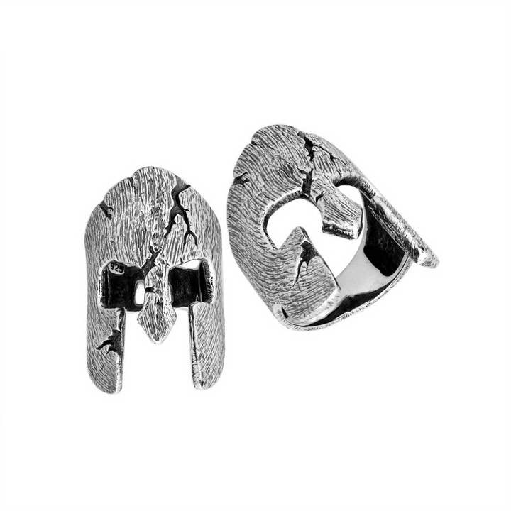 AR-9051-S Sterling Silver Handcrafted Spartan Helmet Ring – Wholesale Jewelry from Bali, Indonesia for wholesale by Bali Designs