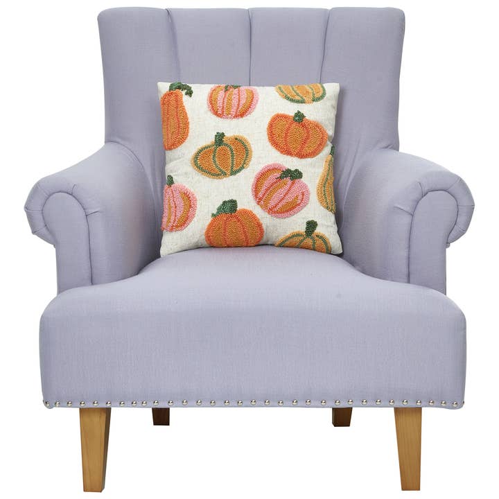 Peking Handicraft - Wholesale Throw/Decorative Pillow - Pumpkins All Over Pillow1