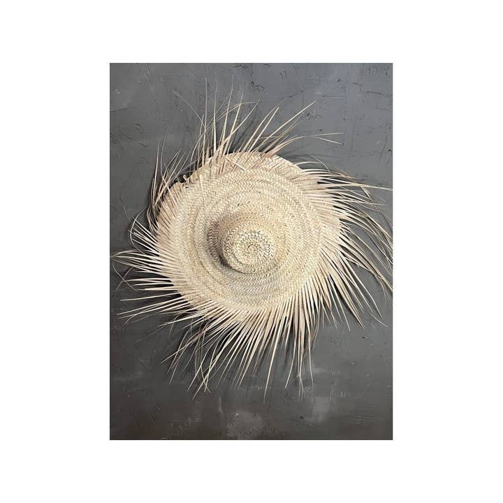 Mikwi - Wholesale Dimensionele/3D-muurkunst - Muurhoed van stro - DECORATIEVE STROHOED - Marokkaanse hoed