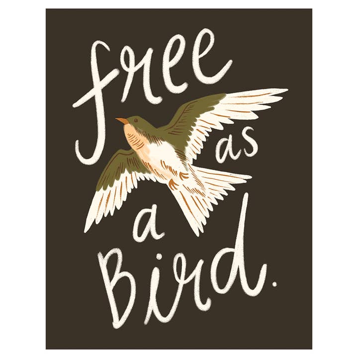 Free Bird Blank Card for wholesale by Studio Eleven Papers