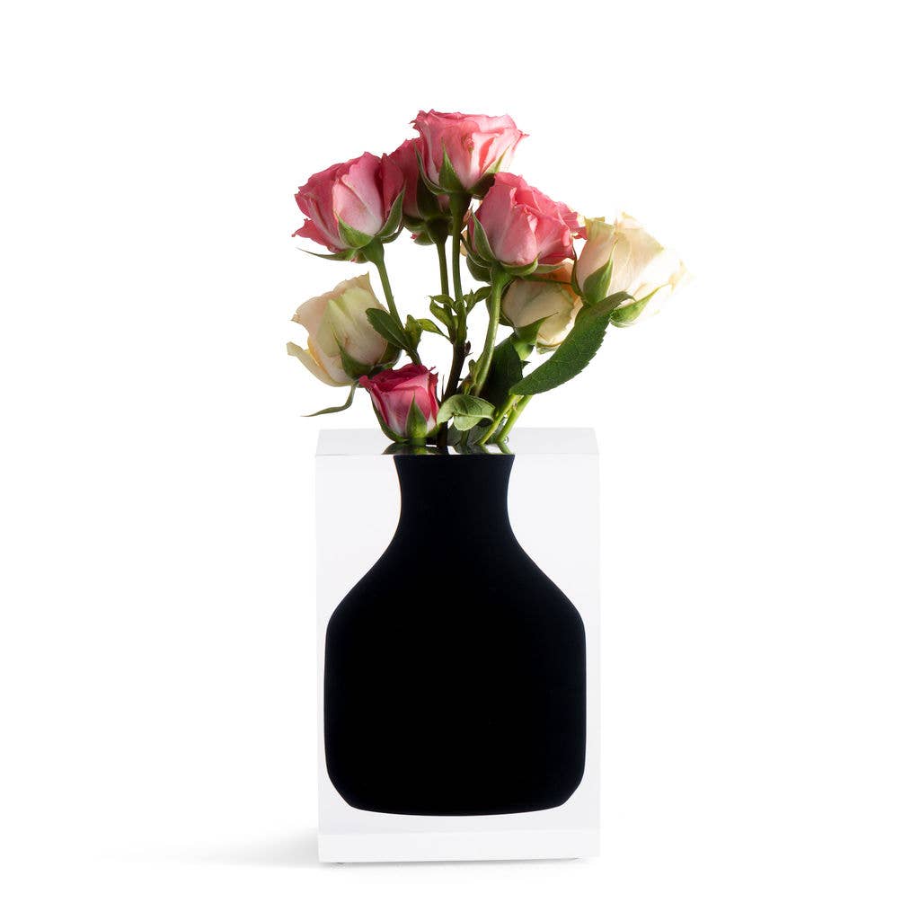 JR William – wholesale Vas – Soho svart handgjuten äkta akryl Hogan Bud Vase Present