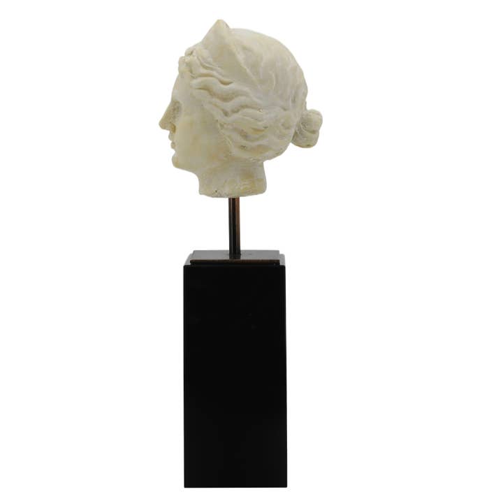 Modern World by Contrast Inc. - Wholesale Decorative Figurine - Aphrodite Head Statue With Black Base1