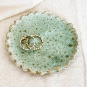 Frankie Ceramics - Wholesale Jewelry Dish - Scallop Trinket Dish 5