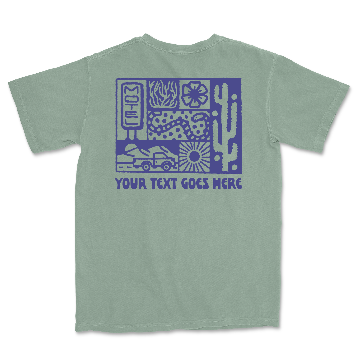 Island View Outfitters – Großhandel T-Shirt mit Siebdruck – Unisex – *BENUTZERDEFINIERTES* Wüstenreise-T-Shirt2