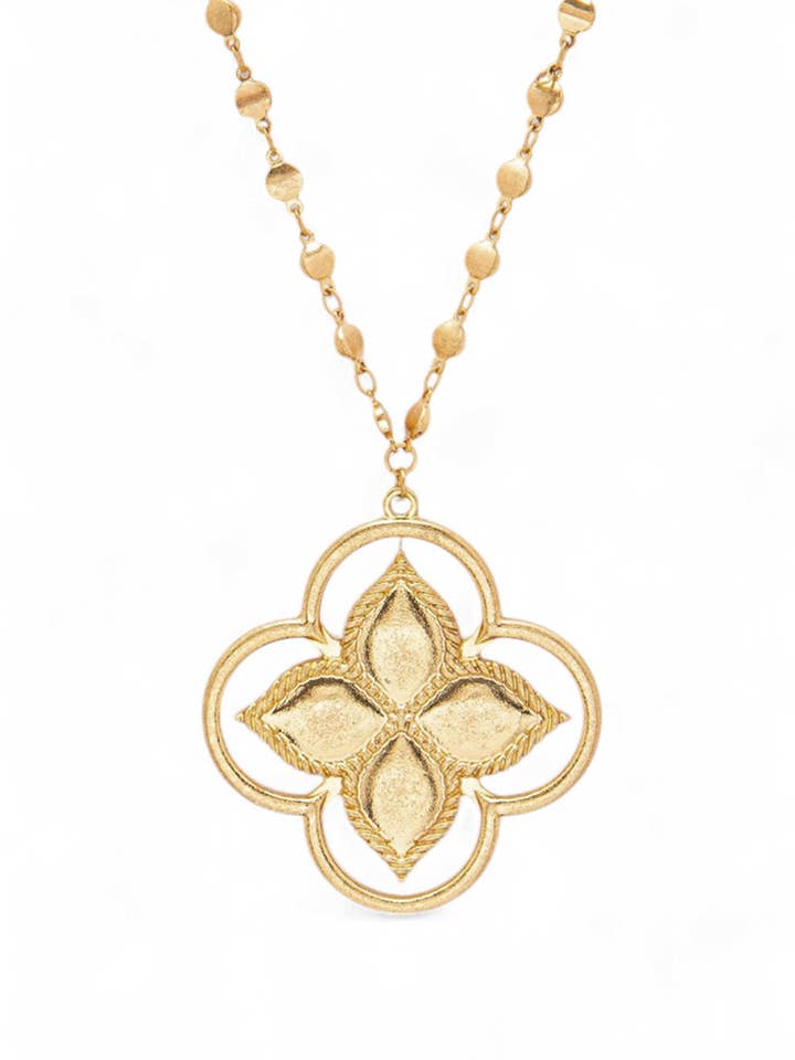 Clover Pendant Long Necklace for wholesale by Artini Accessories