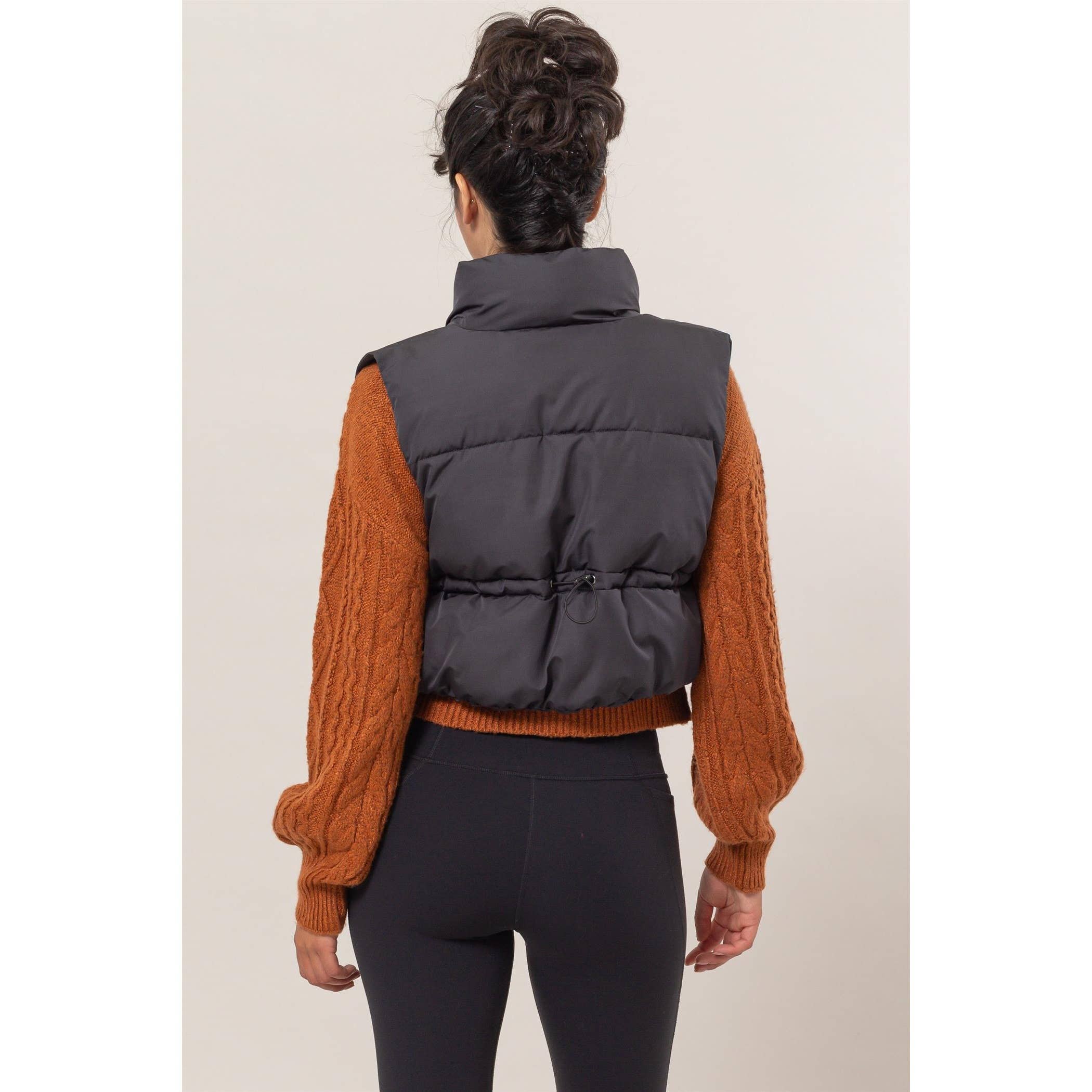 Double Zero - Vente Veste sans manches – femme - Gilet rembourré court à fermeture éclair2