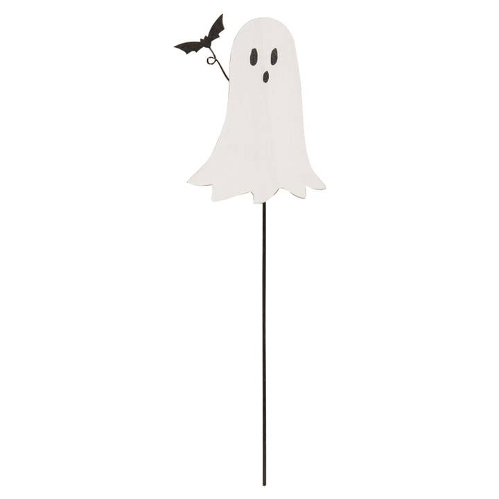 Col House Designs - Wholesale Decorative Figurine - 3/Set - Wooden Ghost & Bat Plant Pokes3
