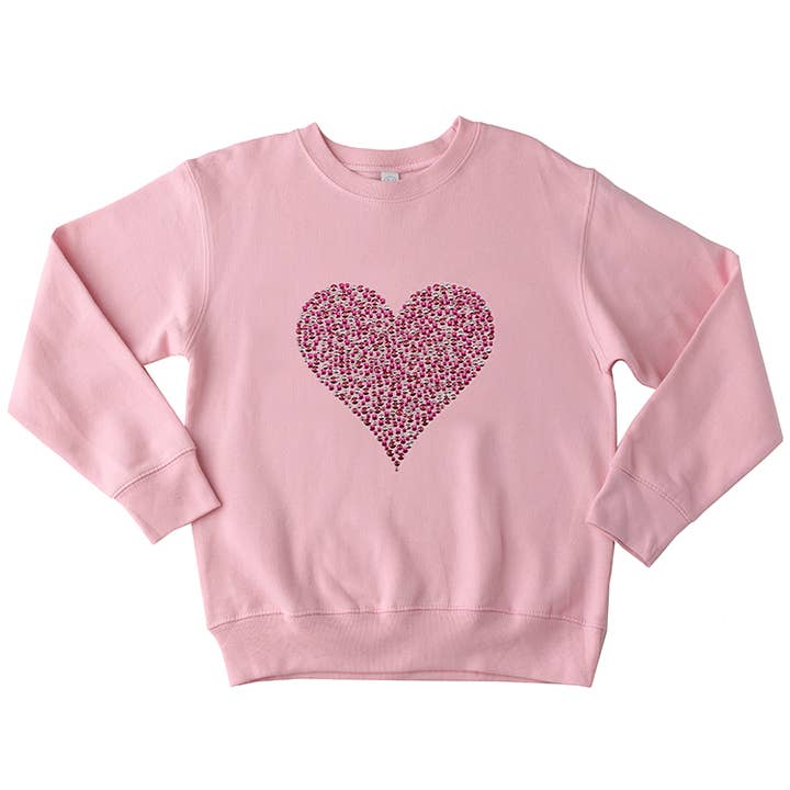 Sweatshirt Coração Rosa por atacado de Sparkle Sisters by Couture Clips