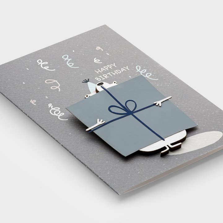 PESKOVOI - Wholesale Birthday Card - 3D Wooden Birthday Card – Handmade Surprise Birthday Greetin