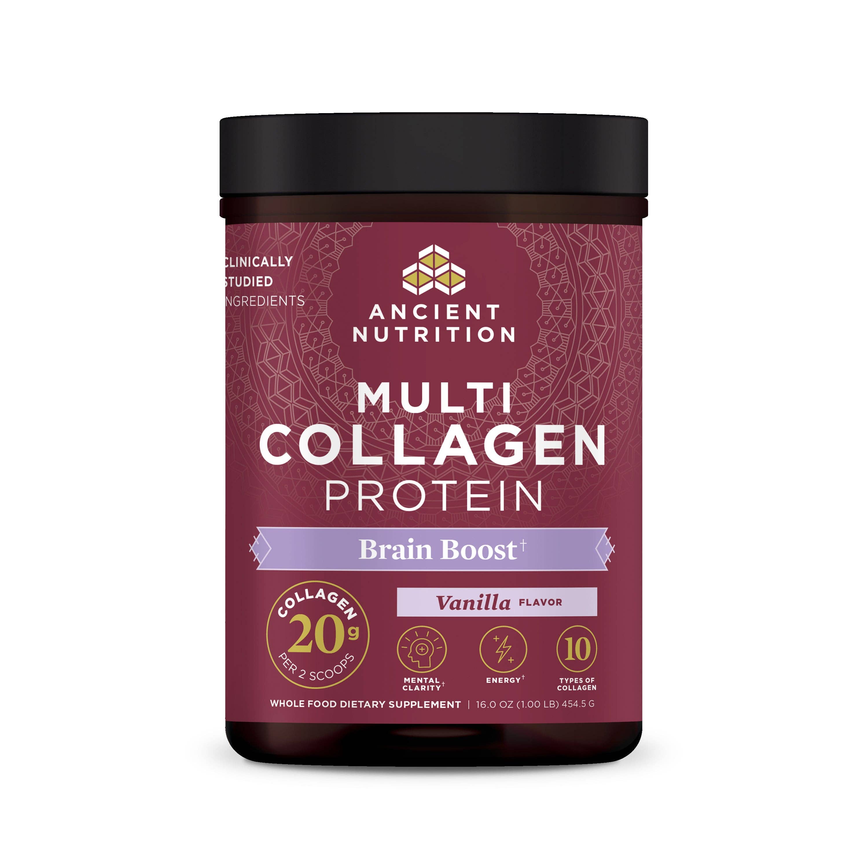 Black Multi Collagen Protein Brain Boost | Powder (45 Servings) for wholesale on Faire