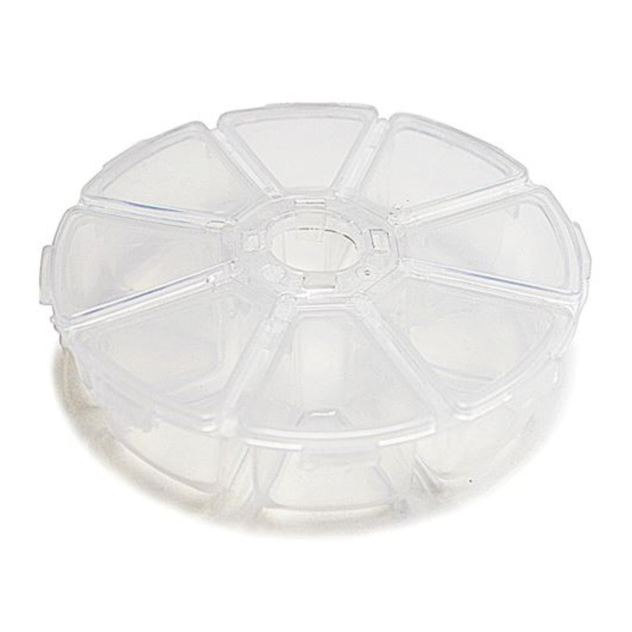 Angels Craft - Venta al por mayor Material para manualidades - Caja organizadora de plástico redonda, 1 unidad1