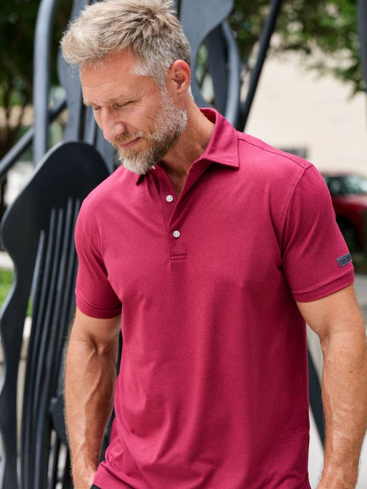 USA Palm - Wholesale Polo - Men's - Heathered Polo54