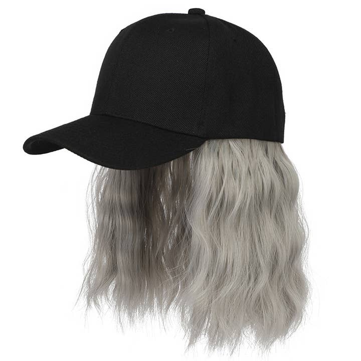 AK Brand - Wholesale Hair Extensions - Baseball Cap with Wavy Short Hair Extensions for Women4