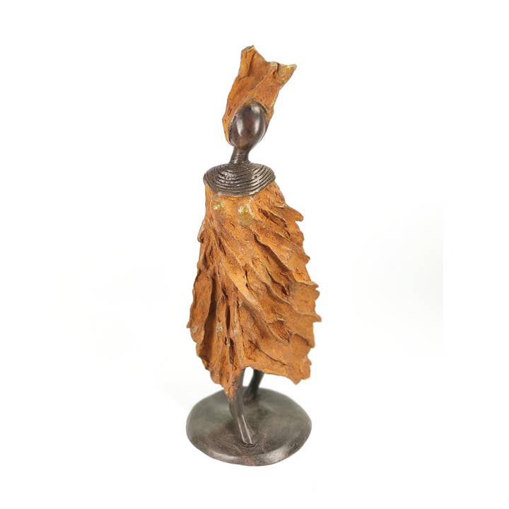 Sculpture en bronze « Femme du Sahel » de Patrice Balma unique pour la vente par Moogoo Creative Africa
