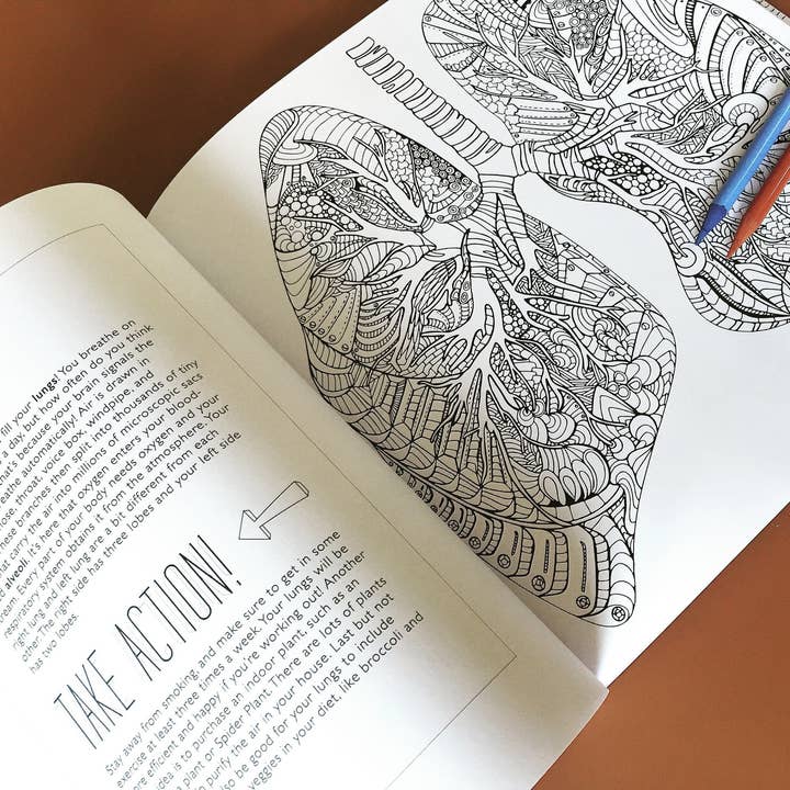 Artery Ink - Wholesale Coloring & Activity Book - Adult - Show Me Your Guts! An Artistic & Anatomical Coloring Book for Adults6