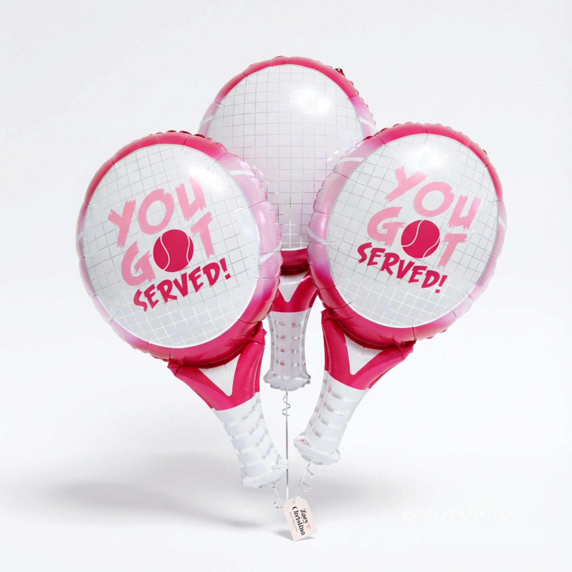 Zoey Christina - Wholesale Balloon - Tennis Racket Foil Balloon 32" – “You’ve Got Served” 11