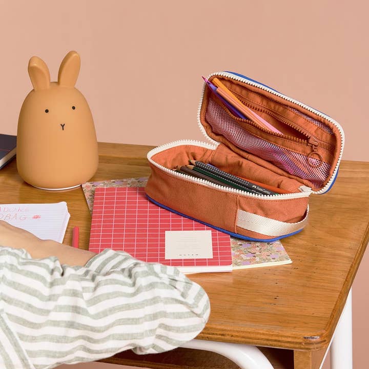 Hindbag - Wholesale Pencil Case/Pouch - Max Tricolor Pencil Case Blush Pink1