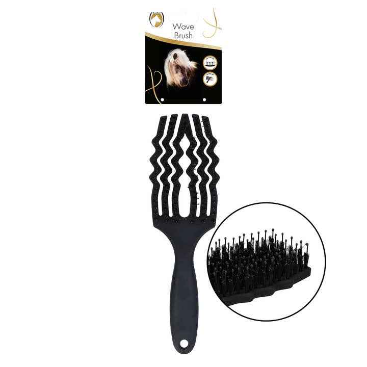 Brosse à Vagues Excellent Horse Noire pour la vente par Hofman Animal Care