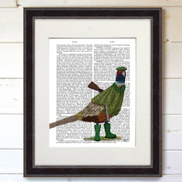Pheasant shooting party  2 Book Print / Art Print / Wall Art for wholesale by FabFunky Ltd
