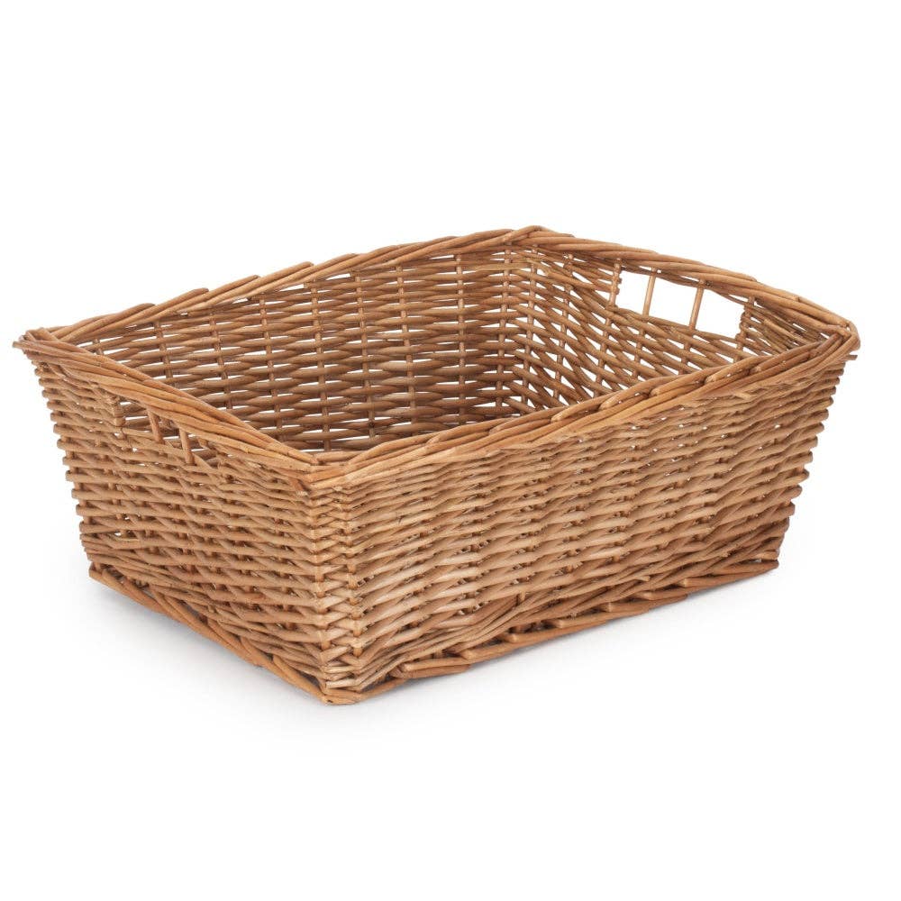 Red Hamper – wholesale Korg – Stor djup rektangulär förvaringsbricka0