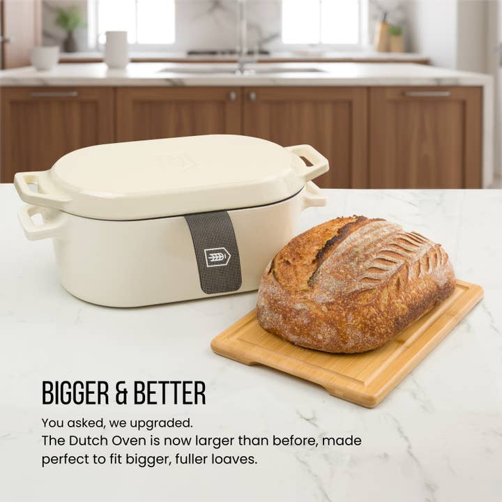 Kook - Wholesale Cooking Pot - Kook Dutch Oven with Lid, Enameled Cast Iron, 3.4 qt23