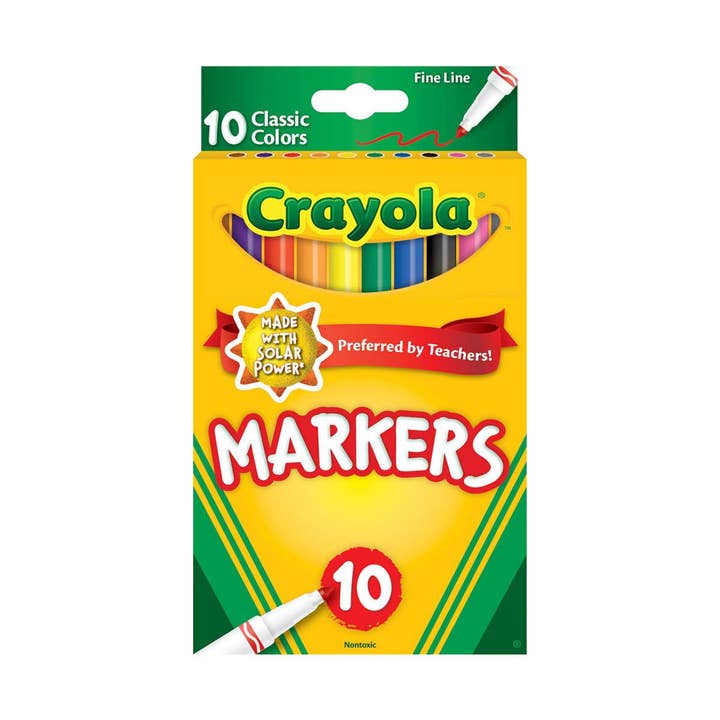First Choice Buying - Wholesale Markers - Kids & Baby - Crayola Classic Fine Line Markers, 10 Count
