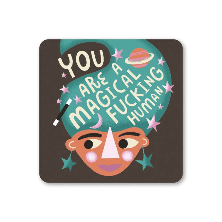 Magical Human Coaster, lot de 6 pour la vente par Sunshine Llama