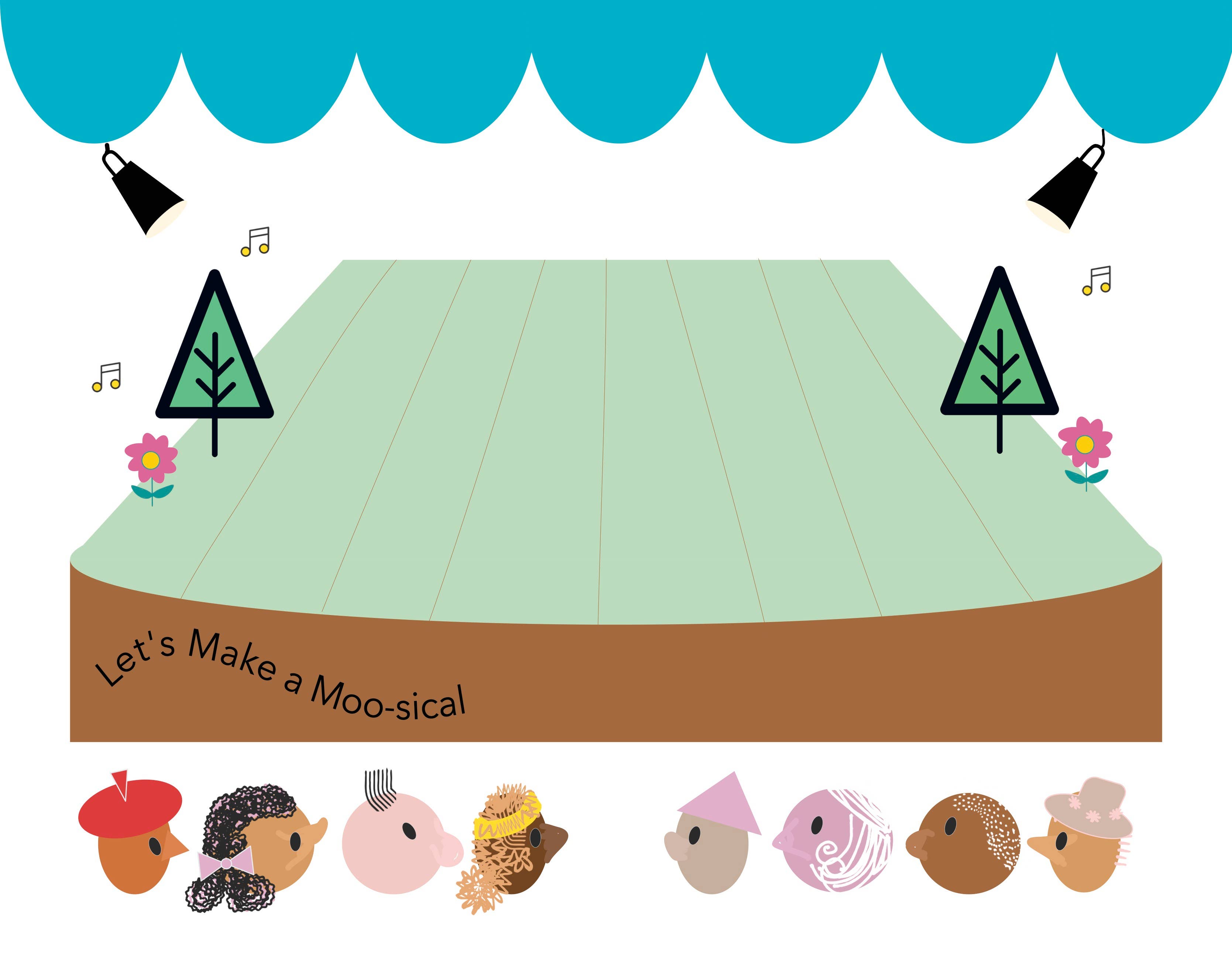 Smile Songs - Wholesale Sticker - Kids & Baby - Bees, Please - Reusable, Musical Fabric Sticker Set2