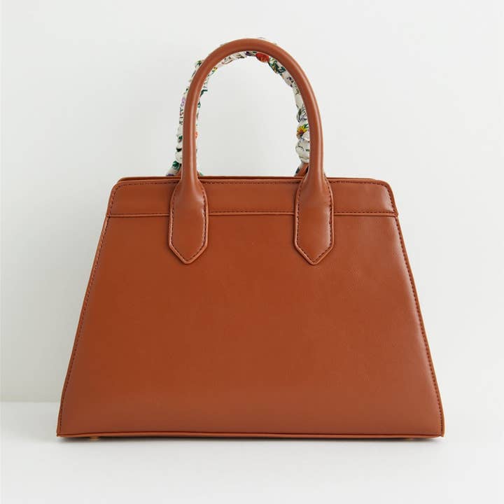 Fable England - Wholesale Top Handle Bag - Women's - Pumpkin Tan Tote Purse3