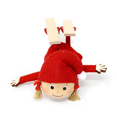 Christmas Tree Ornament, Girl Ski Jumping for wholesale by Nordic Dreams