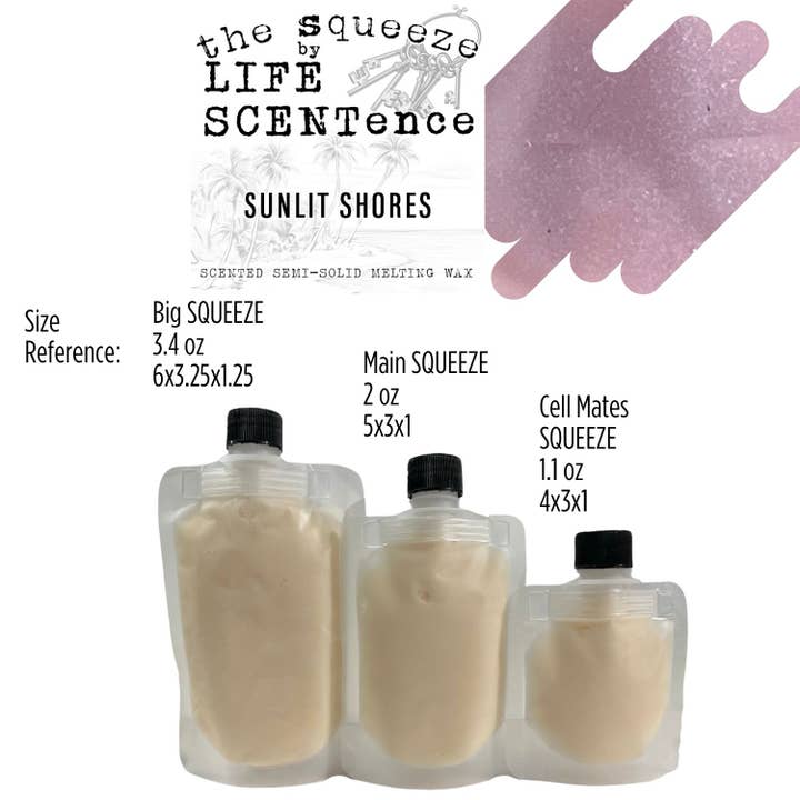 Sunlit Shores Squeeze Voksbriketter 3 Størrelser Tilgængelige for engroshandel hos Life SCENTence