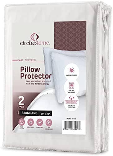 White Circles Home Cotton Zippered Pillow Protector for wholesale on Faire11