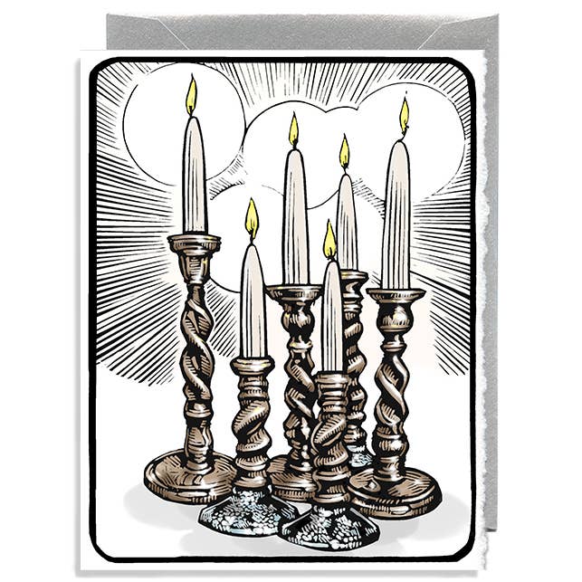 Barley Twist Candles for wholesale by Daniel Joseph Durkin Illustrations