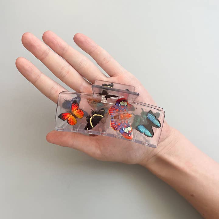 CHUNKS - Wholesale Hair Clip - Women's - Box Claw in Butterfly