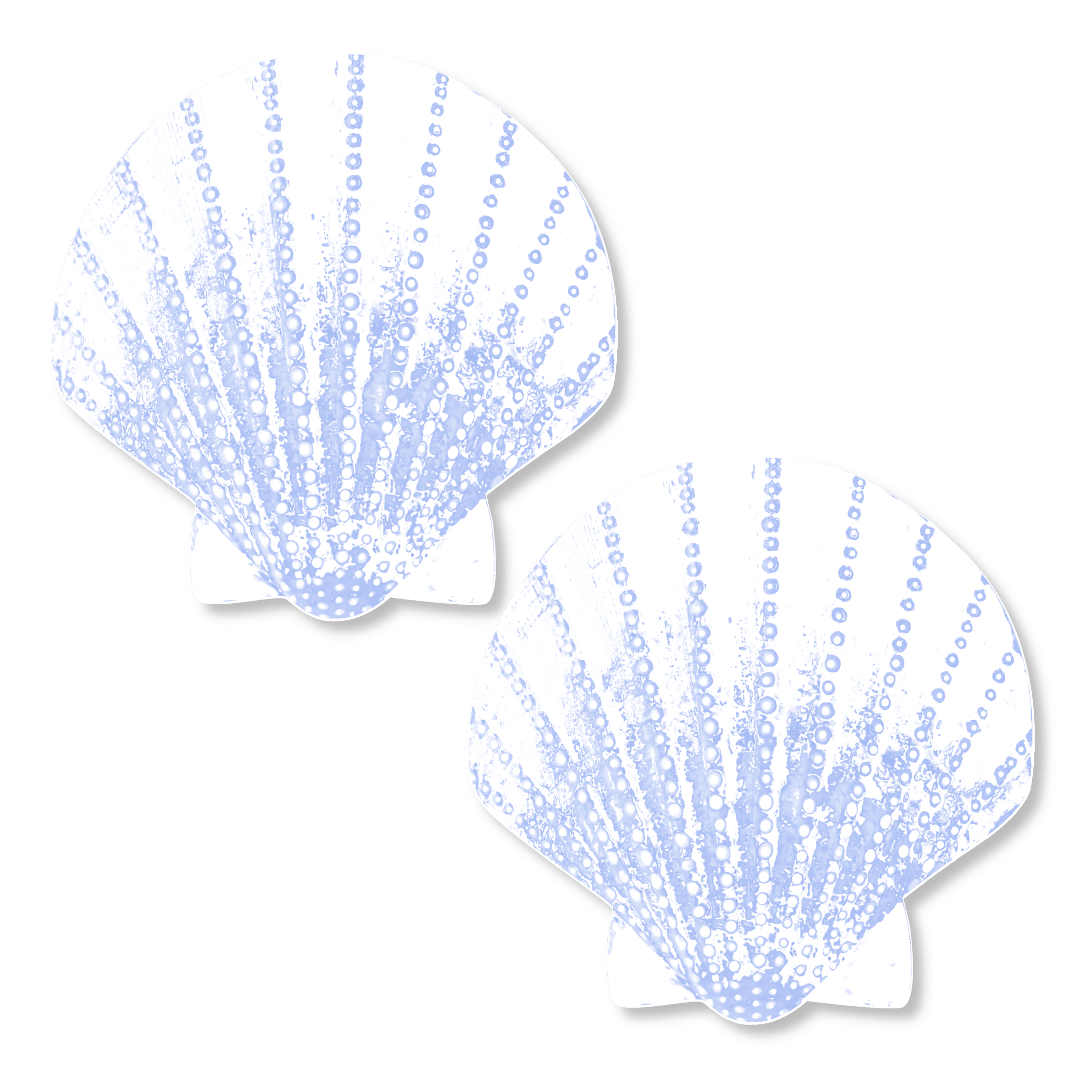 Niptees - Wholesale Nipple Pasties - Women's - Beach-Themed Seashell Nipple Cover Pasties0