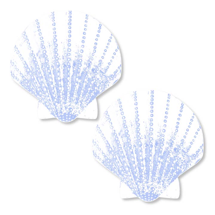 Niptees - Wholesale Nipple Pasties - Women's - Beach-Themed Seashell Nipple Cover Pasties