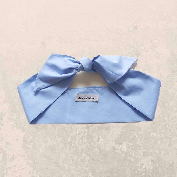 Sky Blue Hair/Neck Scarf for wholesale by LanRetro