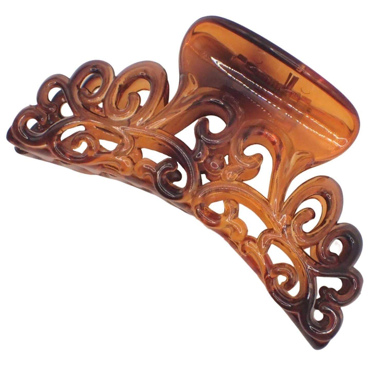 Topkids Accessories – wholesale Hair clip – Women’s – 9cm Black or Brown Tort Hair Claw Clip, Detailed Hair Claw for Women & Girls, Thick Hair Claw, Hair Clips Women Claw Clips, Medium Clamps & Claws for Thick Hair23