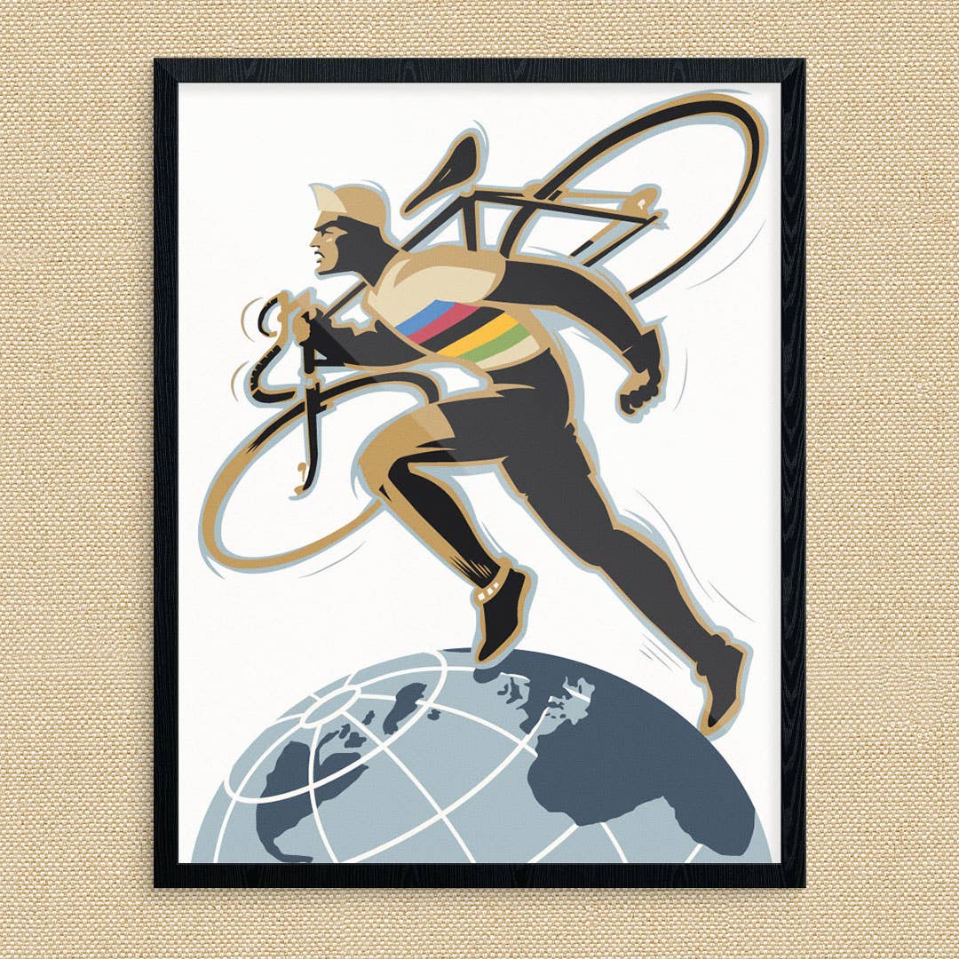 Fridgedoor - Wholesale Art Print - 11'' x 14'' World Biker Print0